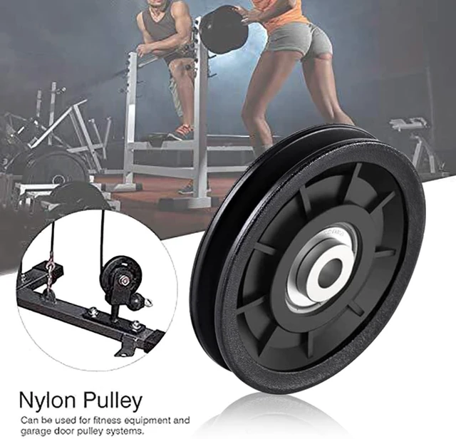 Alt view image 7 of 7 - 3.5" Nylon Pulley Wheel for Home Gym Equipment