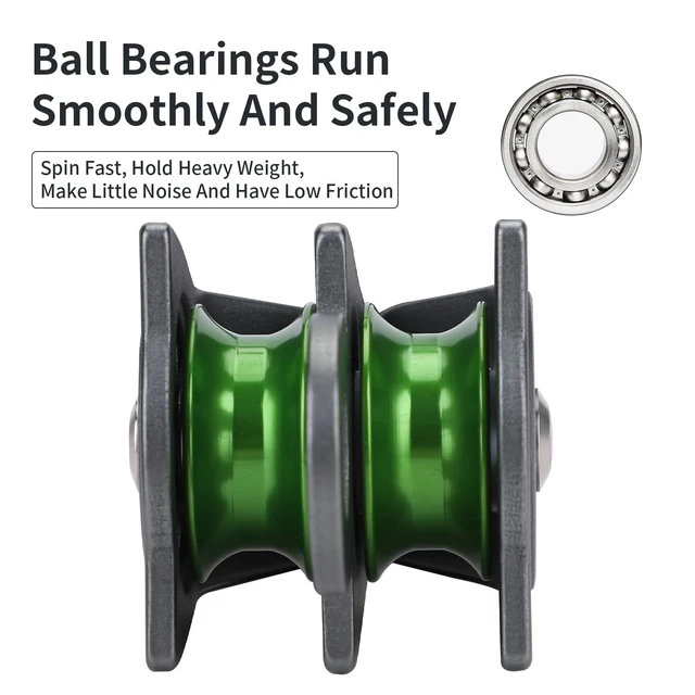 Alt view image 4 of 7 - 4:1 Block and Tackle Pulley System, Micro Rope Pulley for Heavy Load Towing & Rescue