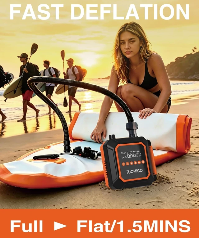 Alt view image 3 of 7 - 74WH Rechargeable Battery Powered SUP Air Pump