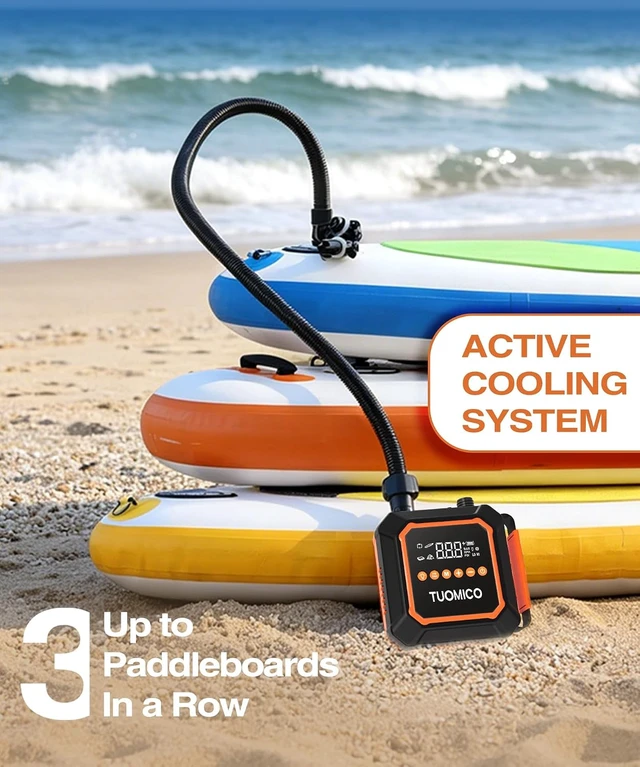Alt view image 5 of 7 - 74WH Rechargeable Battery Powered SUP Air Pump