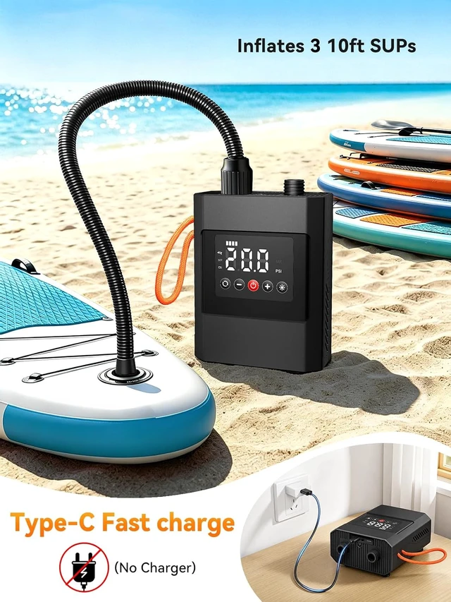 Alt view image 2 of 7 - 20PSI Electric SUP Air Pump