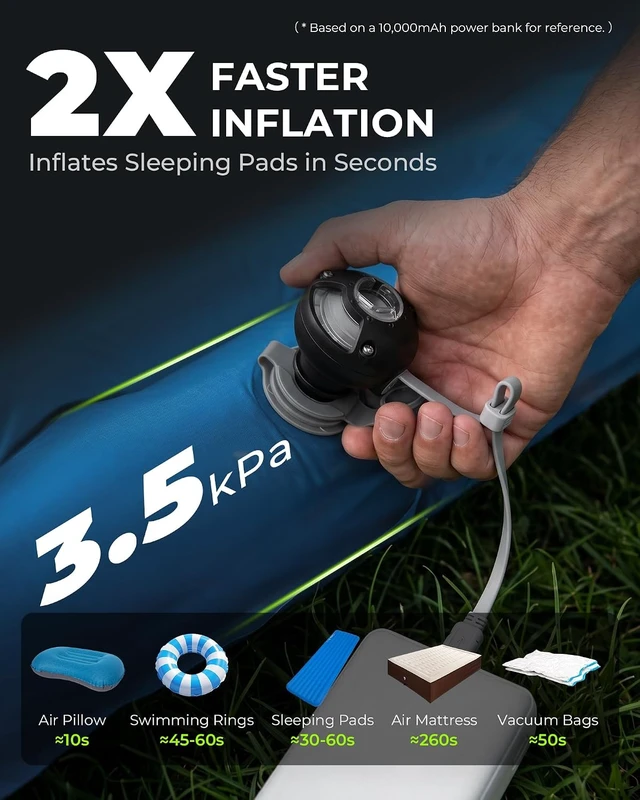 Alt view image 7 of 7 - Mini Air Pump for Inflatables