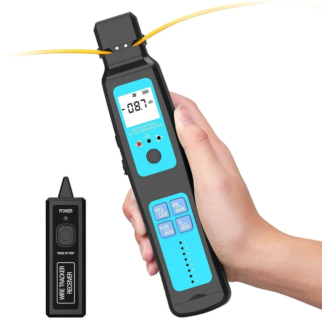 Main image of Live Fiber Optic Identifier, 800-1700nm with OPM, VFL & RJ45 Test, Single/Multi-Mode