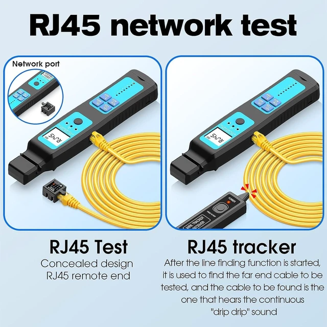 Alt view image 5 of 7 - Live Fiber Optic Identifier, 800-1700nm with OPM, VFL & RJ45 Test, Single/Multi-Mode