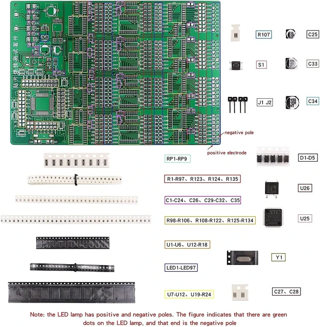 Alt view image 4 of 6 - 3-Kit SMD SMT Soldering Practice Board for Skill Training