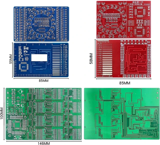 Alt view image 5 of 6 - 3-Kit SMD SMT Soldering Practice Board for Skill Training