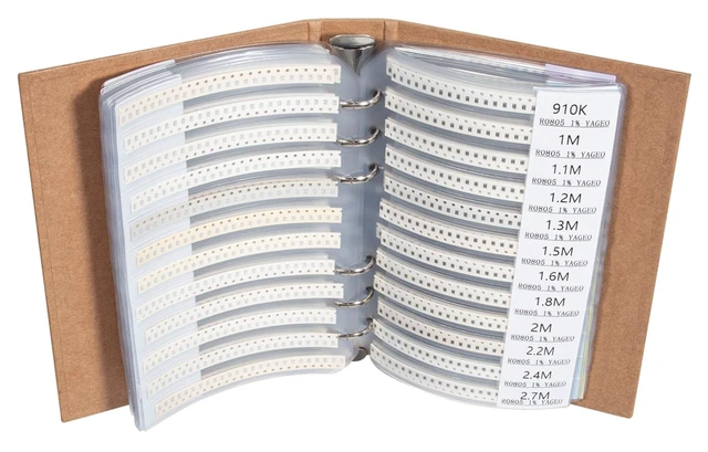 Alt view image 3 of 7 - 5435-Piece SMD 0805 Resistor, Capacitor & Component Assortment Book