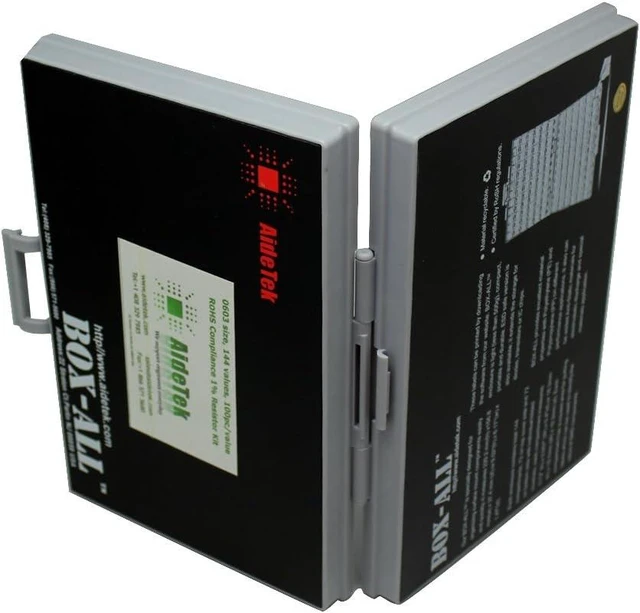 Alt view image 7 of 7 - 144-Value 0603 SMD Resistor Kit, 100pc/Value 1% E96, with Tweezers