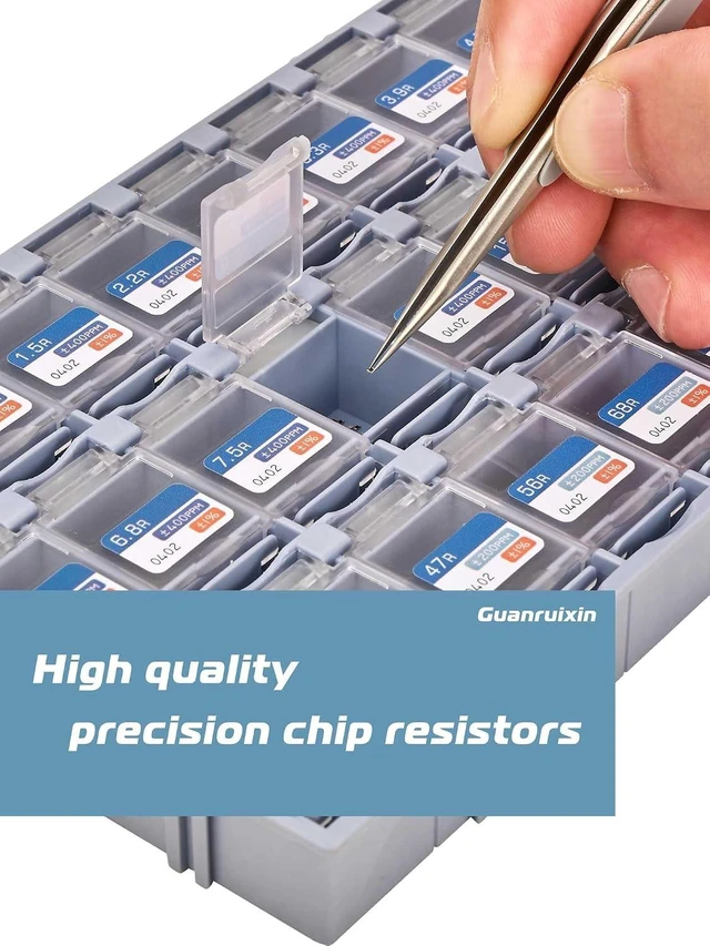 Alt view image 2 of 7 - 72-Value 0402 Chip Resistor Kit, 0R-10M, 7200pcs 1%, RoHS