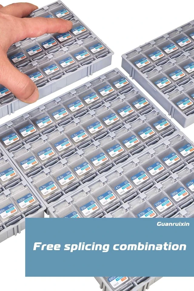 Alt view image 6 of 7 - 72-Value 0402 Chip Resistor Kit, 0R-10M, 7200pcs 1%, RoHS