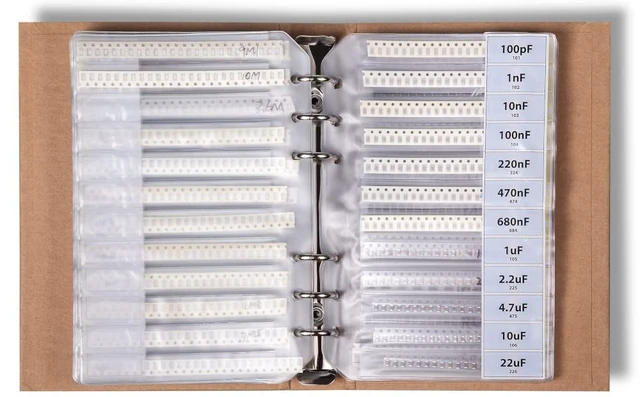 Alt view image 4 of 7 - 5435-Piece SMD 0603 Resistor, Capacitor & Component Assortment Book