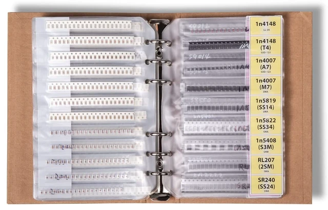 Alt view image 5 of 7 - 5435-Piece SMD 0603 Resistor, Capacitor & Component Assortment Book
