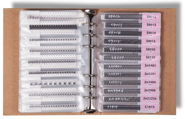 Alt view image 6 of 7 - 5435-Piece SMD 0603 Resistor, Capacitor & Component Assortment Book