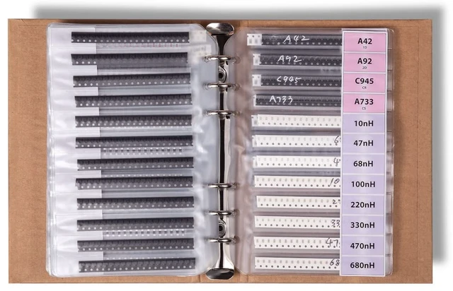 Alt view image 7 of 7 - 5435-Piece SMD 0603 Resistor, Capacitor & Component Assortment Book