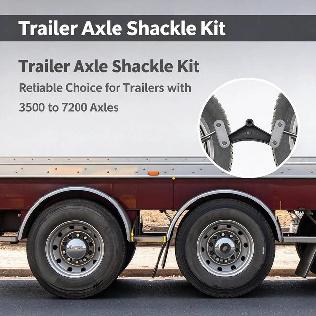 Alt view image 4 of 7 - Tandem Axle Trailer Shackle Kit with Bolts & 2-1/4" Shackle Straps