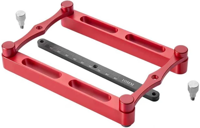 Alt view image 3 of 7 - Self-Centering Doweling Jig with Interchangeable Rods, Woodworking Hole Drill Guide