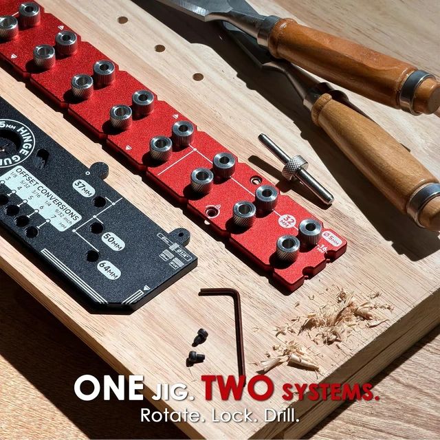 Alt view image 2 of 7 - 11-Hole Shelf Pin Drilling Jig