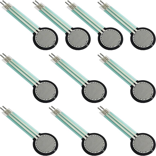 Main image of 10-Pack FSR402 Force Sensor Module, Pressure-Sensitive Resistor for ESP32, ESP8266 & Raspberry Pi