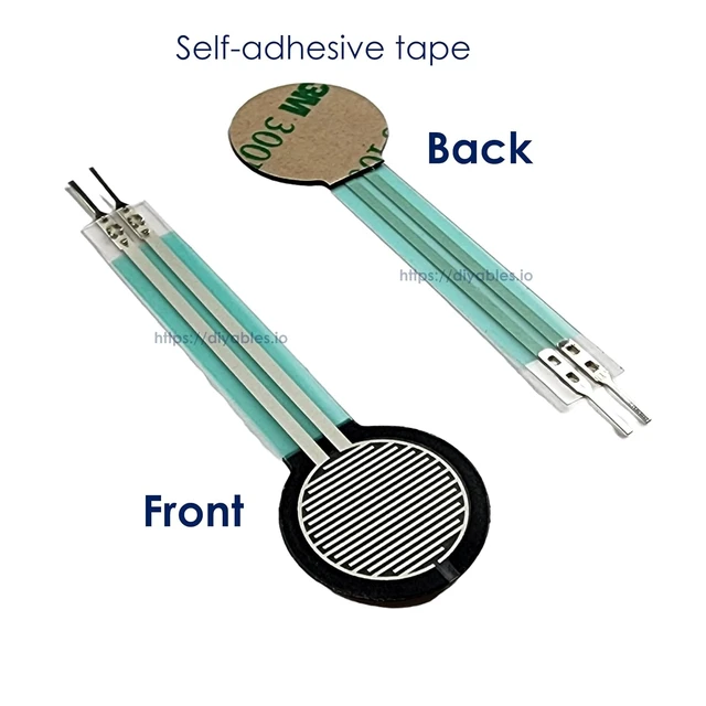 Alt view image 3 of 6 - 10-Pack FSR402 Force Sensor Module, Pressure-Sensitive Resistor for ESP32, ESP8266 & Raspberry Pi