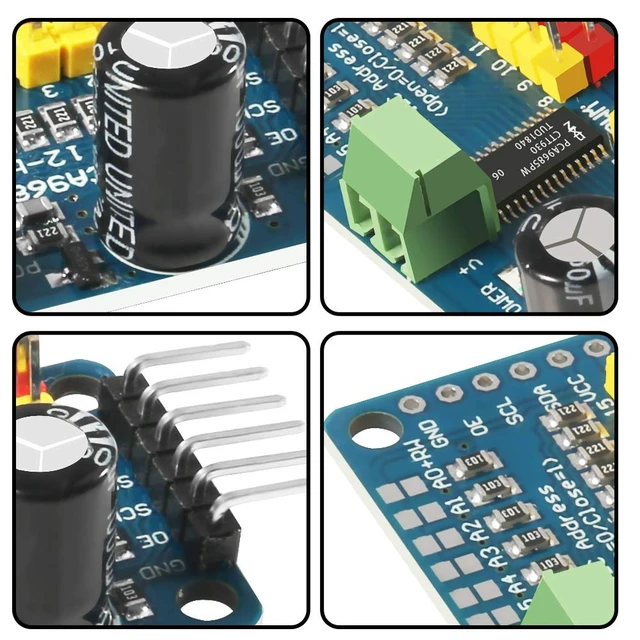 Alt view image 4 of 7 - 10-Pack PCA9685 16-Channel 12-Bit PWM Servo Driver, IIC for Raspberry Pi