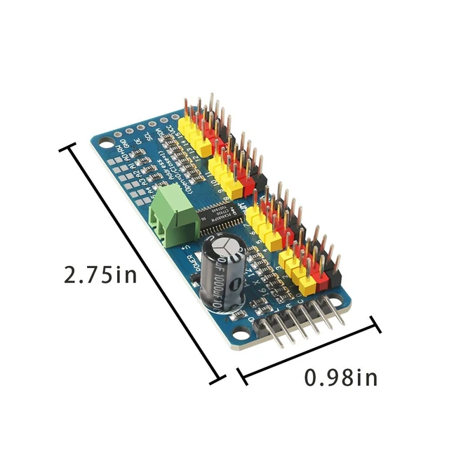 Alt view image 5 of 7 - 10-Pack PCA9685 16-Channel 12-Bit PWM Servo Driver, IIC for Raspberry Pi