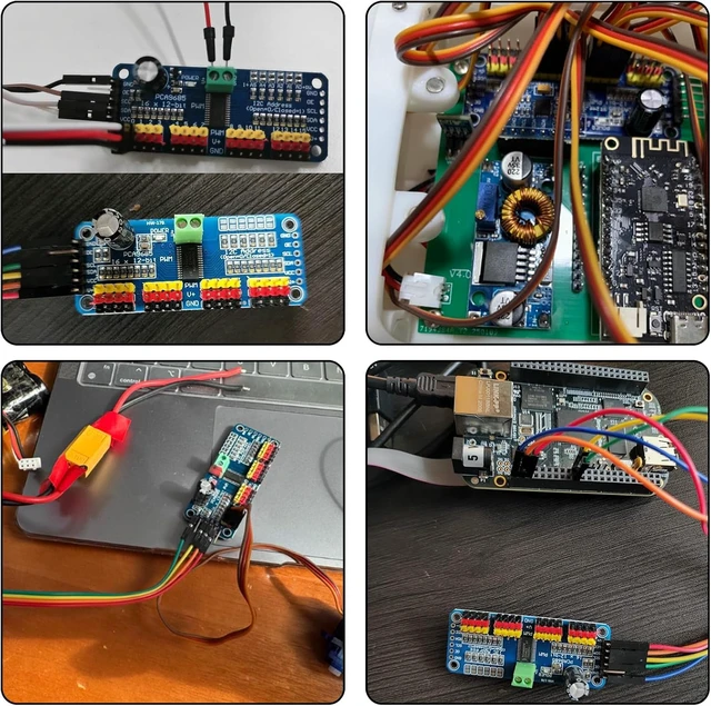 Alt view image 5 of 7 - 10-Pack PCA9685 16-Channel 12-Bit PWM Servo Driver, IIC for Raspberry Pi