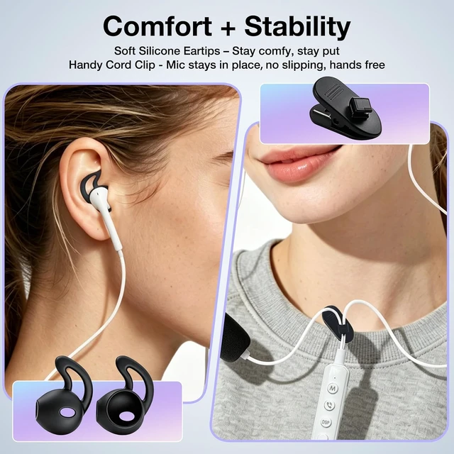 Alt view image 7 of 7 - KM08 Live Streaming & Karaoke Headset with Mic, Voice Changer & Sound Effects