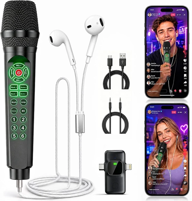 Main image of MC9 Online Karaoke Microphone for Phone & PC, Live Streaming Set