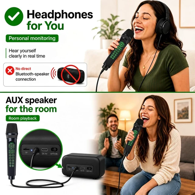 Alt view image 5 of 7 - MC9 Online Karaoke Microphone for Phone & PC, Live Streaming Set