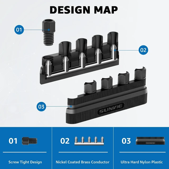 Alt view image 3 of 7 - 4-Pack Fastlock3 5-Way Low Voltage Junction Hub, 12-20 Gauge for Garden & Spotlight