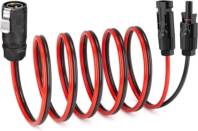 Main image of 10FT 10AWG Solar to 2-Pin Industrial Circular Connector Cable