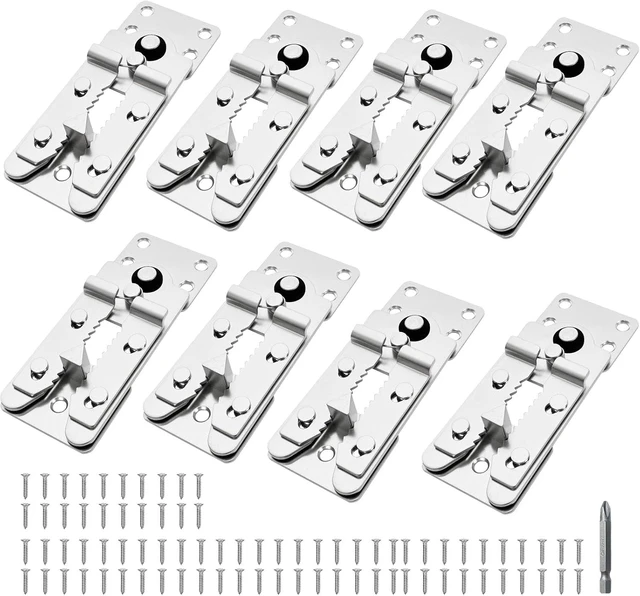 Main image of 8-Pack Heavy Duty Sectional Couch Connectors, Sofa Clamps, 135 x 55mm