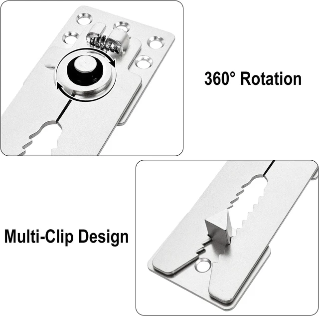 Alt view image 3 of 7 - 8-Pack Heavy Duty Sectional Couch Connectors, Sofa Clamps, 135 x 55mm
