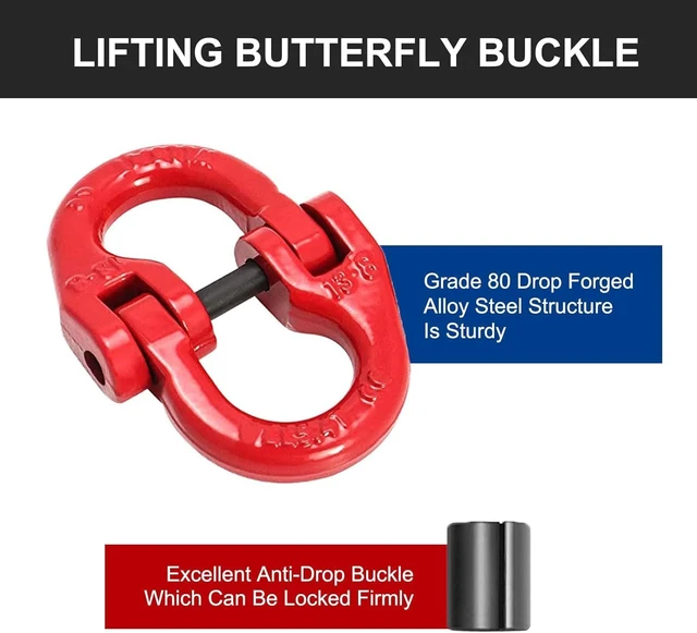 Alt view image 4 of 7 - 2-Pack 5/8" G100 Hammerlock Coupling Link, 18,000 lb Working Load