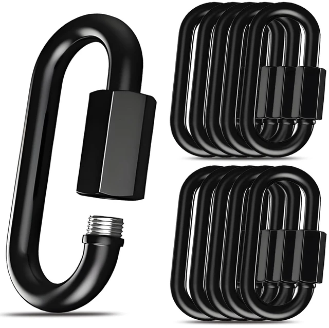 Main image of 12-Pack 4.2" Heavy Duty Quick Chain Link, Black