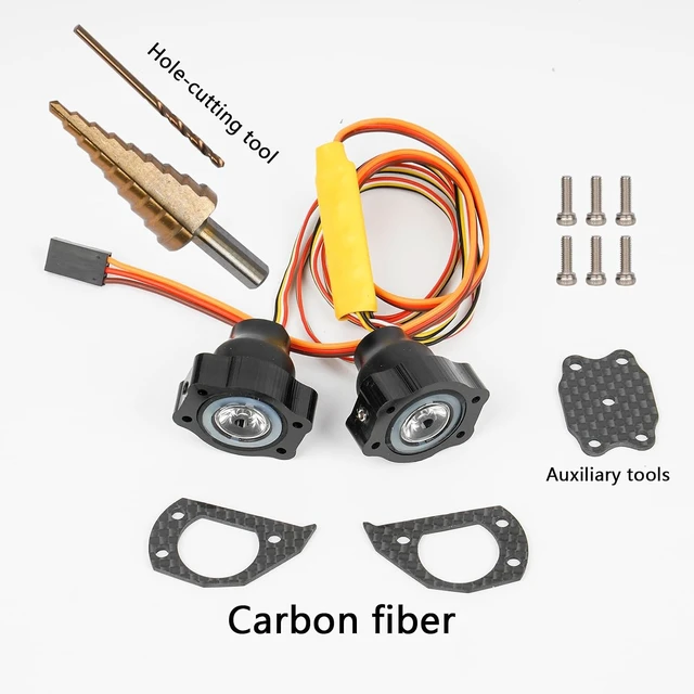 Alt view image 7 of 7 - LED Light Kit for Arrma 6S 1/7 Infraction V1/V2, Crash-Resistant Nylon