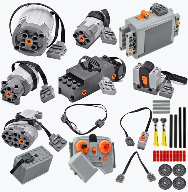 Main image of 32-Piece Power Function Motor Kit, Compatible with Technic Parts