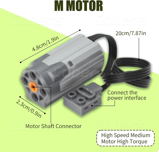 Alt view image 5 of 7 - 32-Piece Power Function Motor Kit, Compatible with Technic Parts