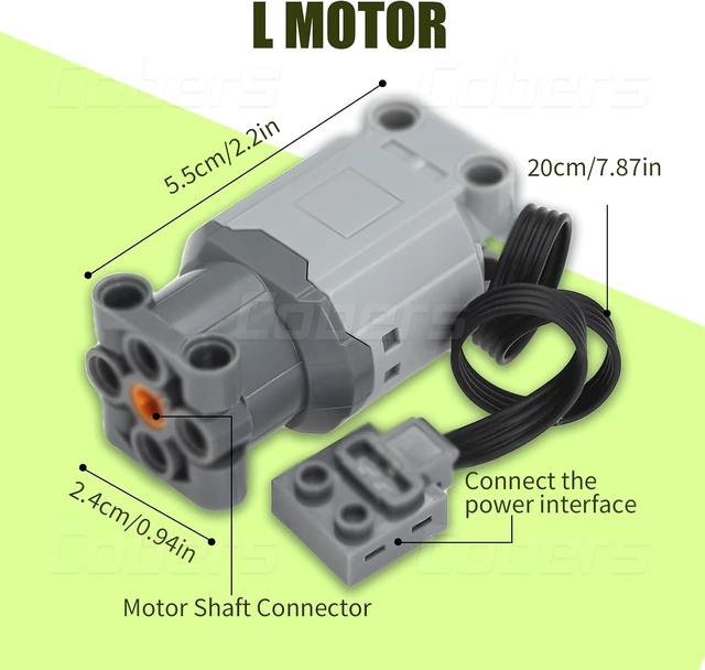 Alt view image 6 of 7 - 32-Piece Power Function Motor Kit, Compatible with Technic Parts