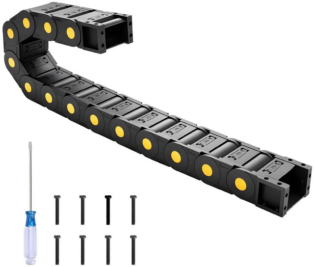 Main image of 35x60mm Fully Closed Plastic Drag Chain, 39.37" Detachable for CNC Machines