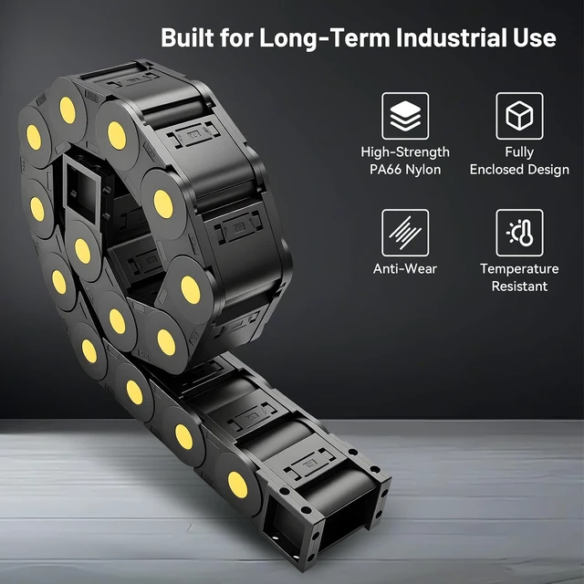 Alt view image 5 of 7 - 35x60mm Fully Closed Plastic Drag Chain, 39.37" Detachable for CNC Machines