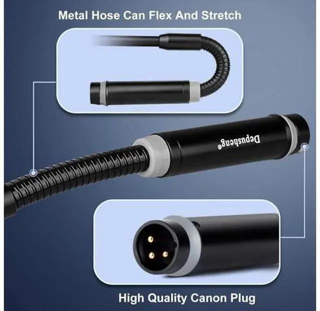 Alt view image 3 of 7 - Professional Dynamic DJ Microphone for Mixer Dedicated Disc Shouting Microphone KTV Bar Gooseneck DJ Mic