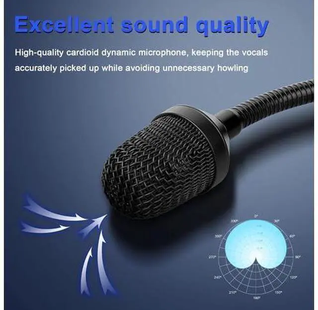 Alt view image 4 of 7 - Professional Dynamic DJ Microphone for Mixer Dedicated Disc Shouting Microphone KTV Bar Gooseneck DJ Mic