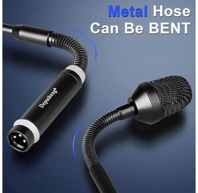 Alt view image 6 of 7 - Professional Dynamic DJ Microphone for Mixer Dedicated Disc Shouting Microphone KTV Bar Gooseneck DJ Mic