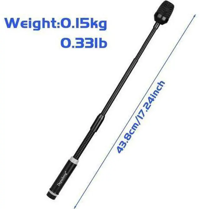 Alt view image 7 of 7 - Professional Dynamic DJ Microphone for Mixer Dedicated Disc Shouting Microphone KTV Bar Gooseneck DJ Mic