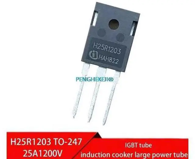 Main image of 5PCS H25R1203 TO-247 25A1200V Induction cooker large power tube IGBT tube 25R1203 TO247