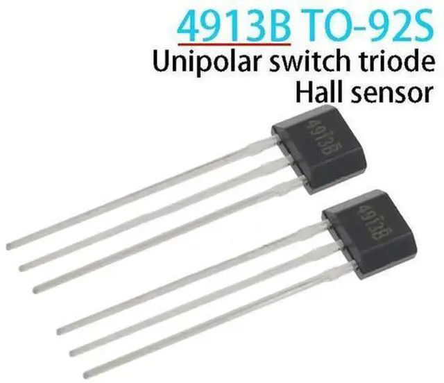 Alt view image 3 of 3 - 10PCS OH4913 TO-92S LN4913SRB TLE4913B HAL4913 4913B full polarity switch transistor Hall