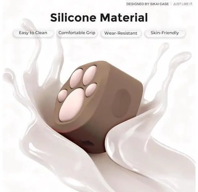 Alt view image 5 of 5 - Silicone Case Compatible with Apple 40W Dynamic Power Adapter (2025), Cute Cat Paw Protective Cover Anti-Dust & Anti-Scratch for iPhone/iPad Users,Case Only (Siamese Brown)