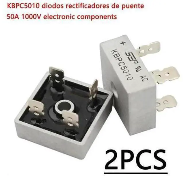 Main image of 2PCS KBPC5010 diodos rectificadores de puente 50A 1000V electronic components