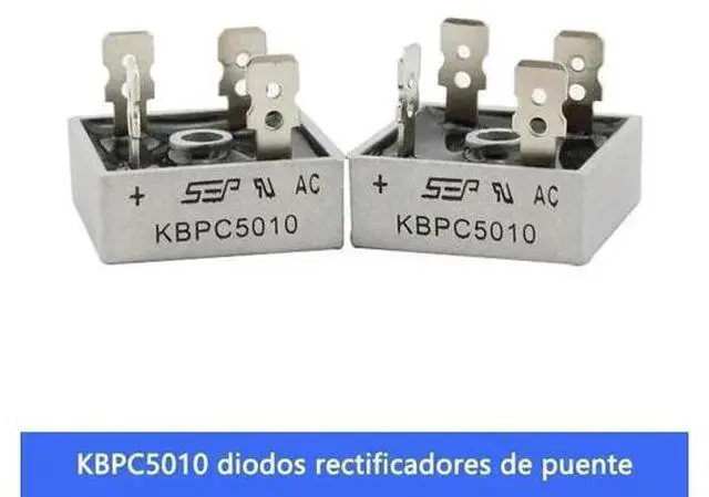 Alt view image 2 of 3 - 2PCS KBPC5010 diodos rectificadores de puente 50A 1000V electronic components